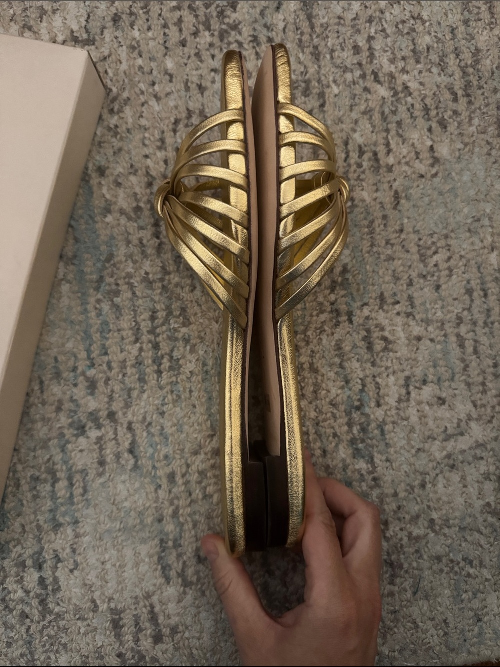 Izzie Gold Sandals - Picture 8 of 8